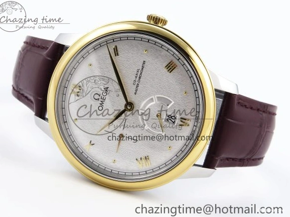 0415 De Ville Power Reserve YG MKF 1:1 Best Edition White Dial on Brown Leather Strap A WrinkleFree 7755
